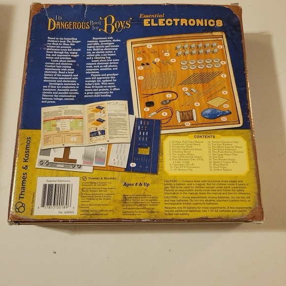The Dangerous Book For Boys Essential Electronics Kit Nib - Picture 4 of 5